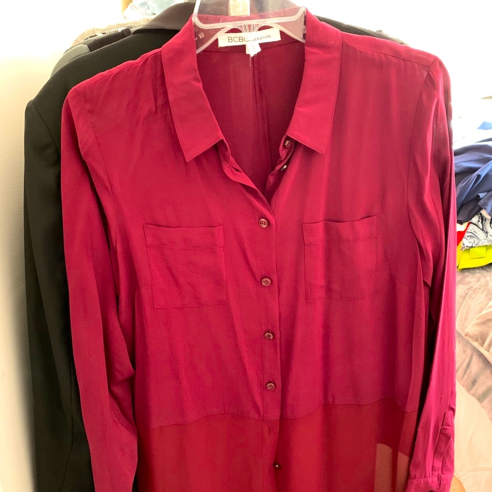 Burgundy Blouse